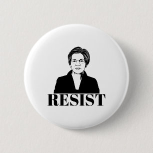Elizabeth Warren Teeshirt: Politieke feministen ve Ronde Button 5,7 Cm