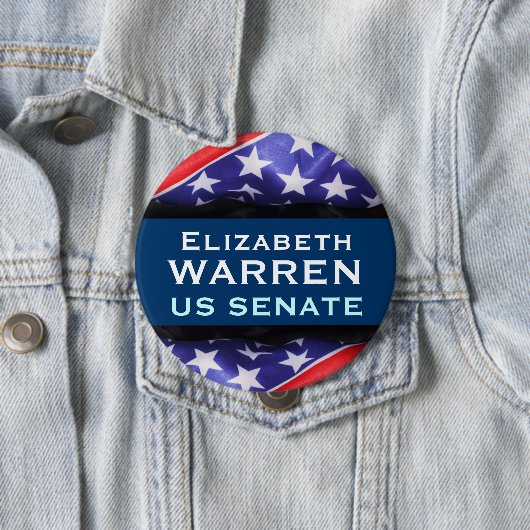 Elizabeth WARREN US Senate Campaign Button (In situ)