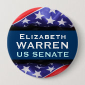 Elizabeth WARREN US Senate Campaign Button (Voorkant)