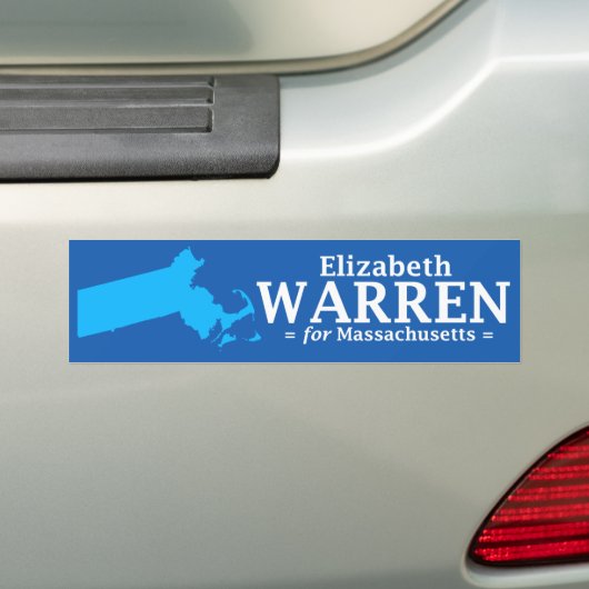 Elizabeth Warren voor Massachusetts Bumpersticker (Op auto)