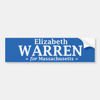 Elizabeth Warren voor Massachusetts sticker