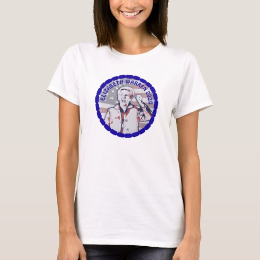 Elizabeth Warren voor presentatie 2020 T-shirt (Voorkant)