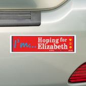 Elizabeth Warren voor President 2016 bumpersticker (Op auto)