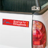 Elizabeth Warren voor President 2016 bumpersticker (Op Truck)