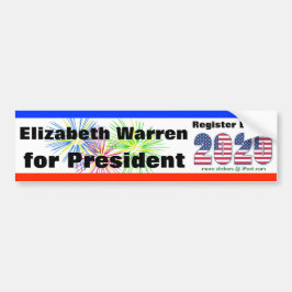 ELIZABETH WARREN VOOR PRESIDENT 2020 - BUMPERSTICKER