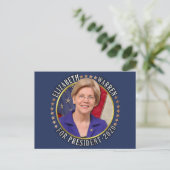 Elizabeth Warren voor President 2020 Democrat Foto Briefkaart (Staand voorkant)
