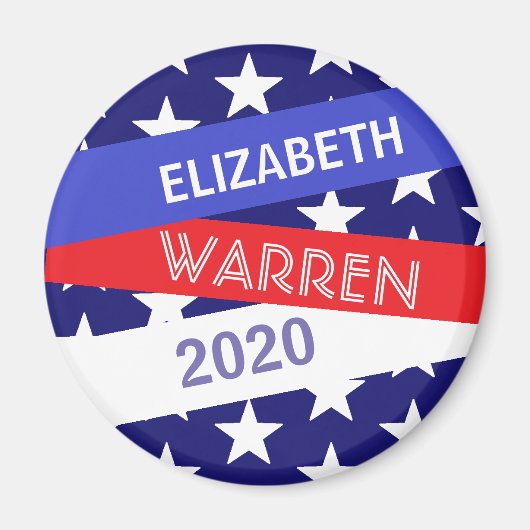 Elizabeth Warren voor President 2020 politiek Magneet (Voorkant)