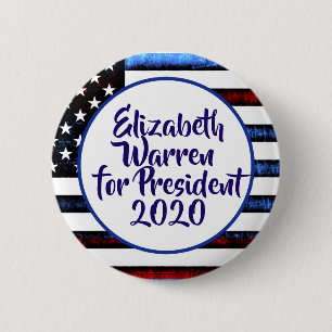Elizabeth Warren voor President 2020 Ronde Button 5,7 Cm