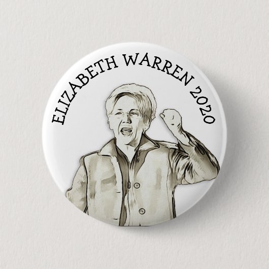Elizabeth Warren voor President 2020 Ronde Button 5,7 Cm (Voorkant)