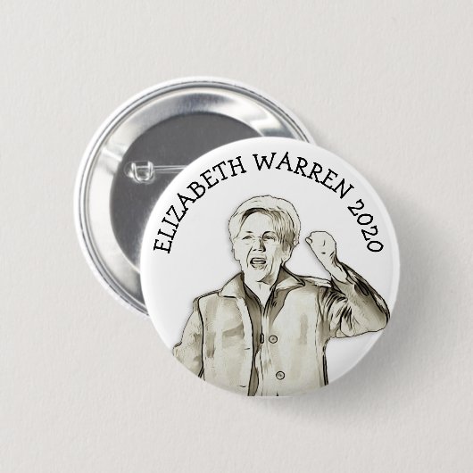 Elizabeth Warren voor President 2020 Ronde Button 5,7 Cm (Voorkant /achterkant)