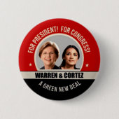 Elizabeth Warren voor President 2020 Ronde Button 5,7 Cm (Voorkant)