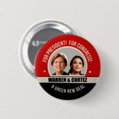 Elizabeth Warren voor President 2020 Ronde Button 5,7 Cm (Voorkant /achterkant)