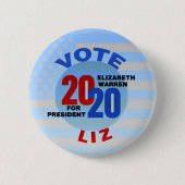 Elizabeth Warren voor President 2020 Ronde Button 5,7 Cm (Voorkant)