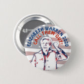 Elizabeth Warren voor President 2020 Ronde Button 5,7 Cm (Voorkant /achterkant)