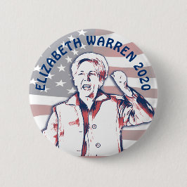 Elizabeth Warren voor President 2020 Ronde Button 5,7 Cm