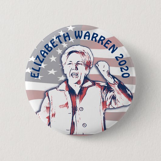 Elizabeth Warren voor President 2020 Ronde Button 5,7 Cm (Voorkant)