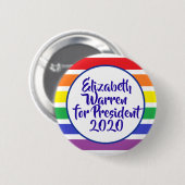 Elizabeth Warren voor President 2020 Ronde Button 5,7 Cm (Voorkant /achterkant)