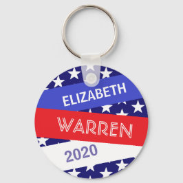 Elizabeth Warren voor President 2020 Sleutelhanger