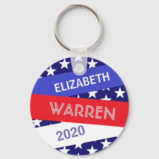 Elizabeth Warren voor President 2020 Sleutelhanger (Voorkant)