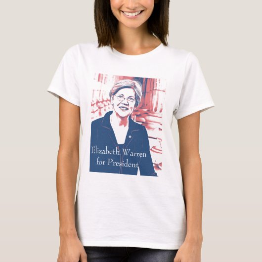 Elizabeth Warren voor President 2020 T-shirt (Voorkant)