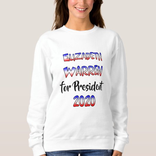 Elizabeth Warren voor President 2020 Trui (Voorkant)