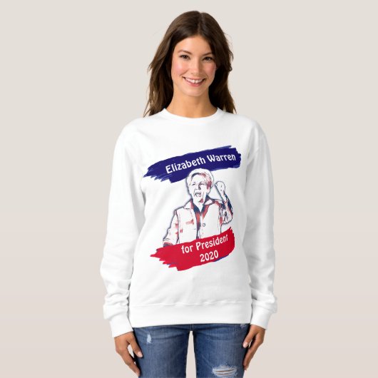 Elizabeth Warren voor President 2020 Trui (Voorkant volledig)
