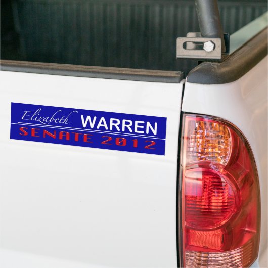 Elizabeth Warren voor Senaat 2012 Bumpersticker (Op Truck)