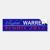 Elizabeth Warren voor Senaat 2012 Bumpersticker (Voorkant)
