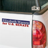 Elizabeth Warren voor senaat-bumpersticker Bumpersticker (Op Truck)