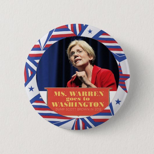 Elizabeth Warren voor senator 2012 Ronde Button 5,7 Cm (Voorkant)