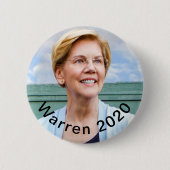 Elizabeth Warren - Warren 2020 Button - Pin (Voorkant)