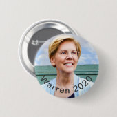 Elizabeth Warren - Warren 2020 Ronde Button 5,7 Cm (Voorkant /achterkant)