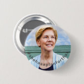 Elizabeth Warren - Ze heeft daar een plan voor Ronde Button 5,7 Cm (Voorkant /achterkant)