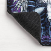 Elizabeth White Persian Cat Angel Mousepad Muismat (Hoek)