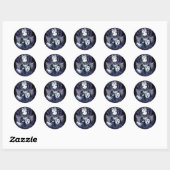 Elizabeth White Persian Cat Angel Stickers (Vel)