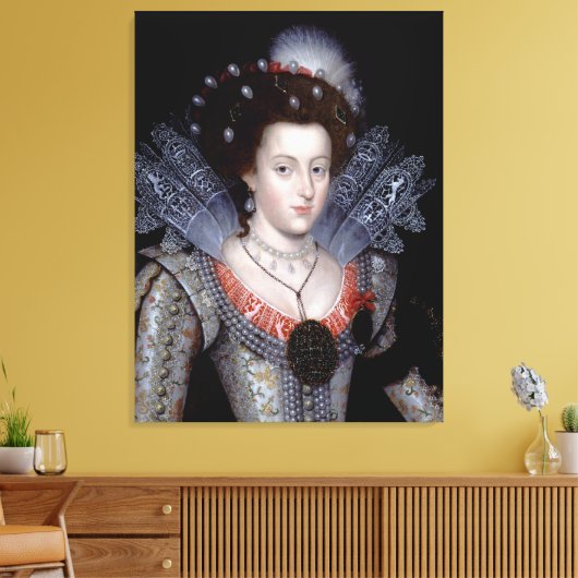 Elizabeth, Winterkoningin van Bohemia Canvas Afdruk (Insitu (Woonkamer))