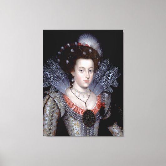 Elizabeth, Winterkoningin van Bohemia Canvas Afdruk (Voorkant)