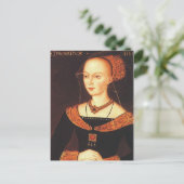 Elizabeth Woodville "De witte koningin" Briefkaart (Staand voorkant)