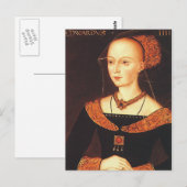 Elizabeth Woodville "De witte koningin" Briefkaart (Voorkant / Achterkant)