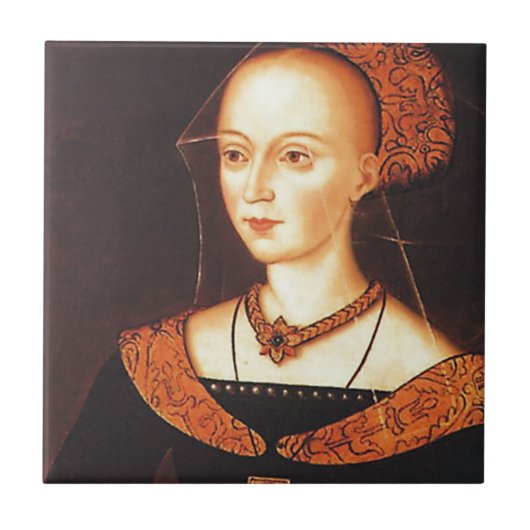 Elizabeth Woodville "De witte koningin" Tegeltje (Voorkant)