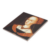 Elizabeth Woodville "De witte koningin" Tegeltje (Zijkant)