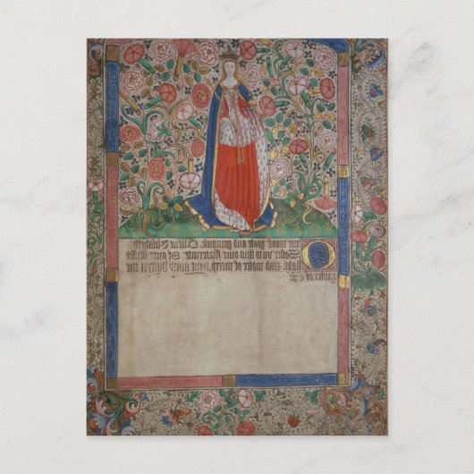 Elizabeth Woodville Queen Consort King Edward Briefkaart (Voorkant)