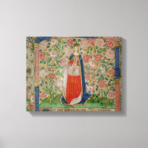 Elizabeth Woodville Queen Consort of King Canvas Afdruk