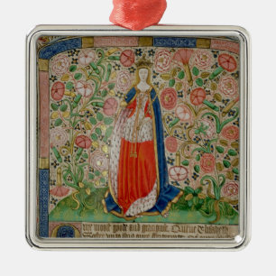 Elizabeth Woodville Queen Consort of King Metalen Ornament