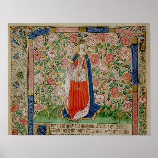 Elizabeth Woodville Queen Consort of King Poster (Voorkant)