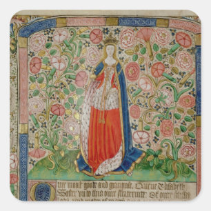 Elizabeth Woodville Queen Consort of King Vierkante Sticker