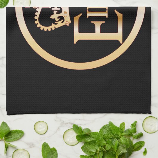 Elizabeth's Reign Emblem Theedoek (Gevouwen)