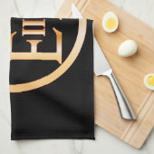 Elizabeth's Reign Emblem Theedoek (Quarter Fold)