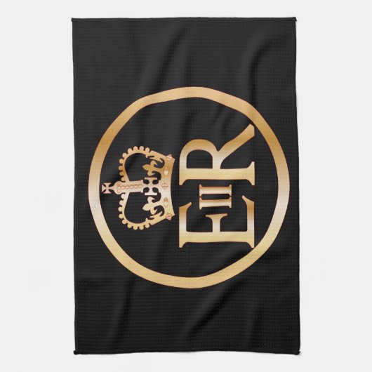 Elizabeth's Reign Emblem Theedoek (Verticaal)