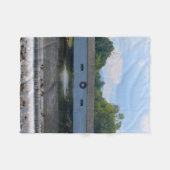 Elizabethton Covered Bridge Fleece Deken (Voorkant (Horizontaal))